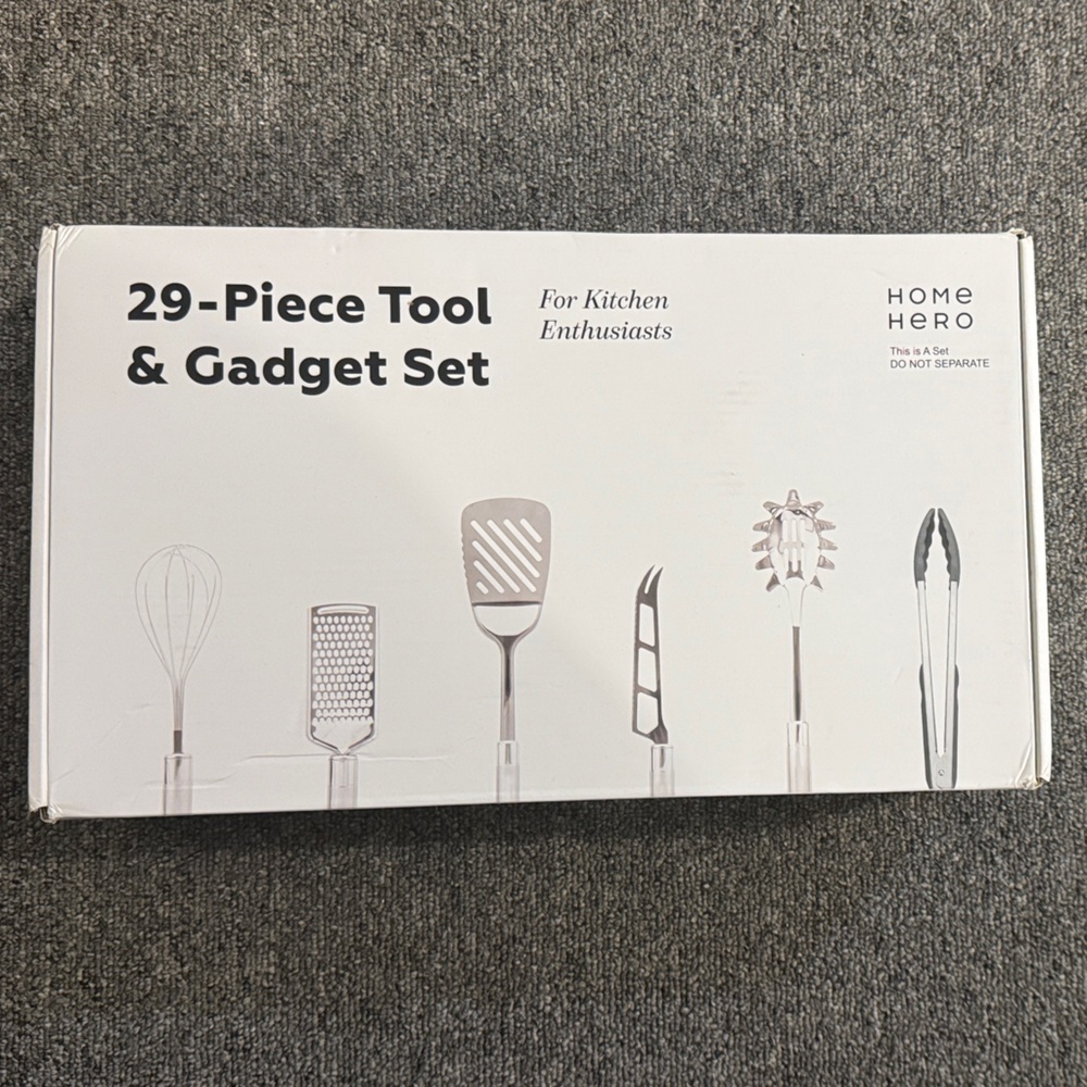 29-Piece Kitchen Tool & Gadget Set - Silver
